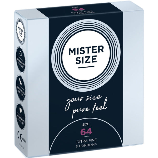 Mister Size – Préservatifs taille XXL 64 mm (3 unités)
