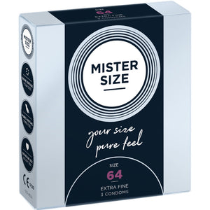 Mister Size 64mm pack of 3