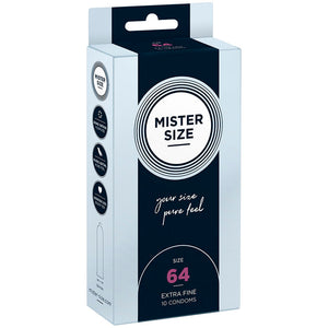 Mister Size 64mm pack of 10