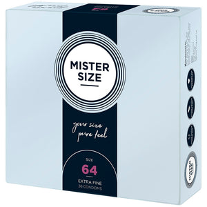 Mister Size 64mm pack of 36