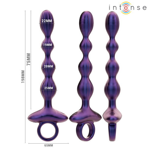 INTENSE - JACKIE PLUG ANAAL VIBRADOR MODELO 1 BEDIENINGSAFSTANDSBEDIENING