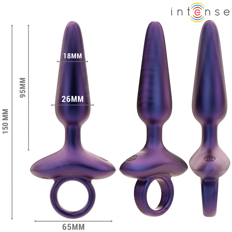 Intense – Marlon plug anal vibrant modèle 4 télécommande