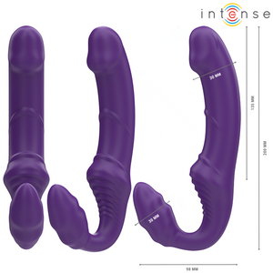 Intense – Jill double vibrateur 20 cm violet télécommande