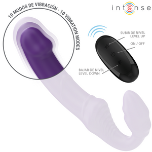 Intense – Jill double vibrateur 20 cm violet télécommande