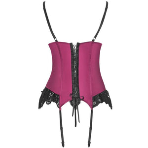 Livco Corsetti Fashion – Agrafena cf 90436 corset + string bordeaux L/XL