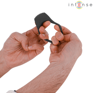Intense – Clover vibrateur anneau pénis 10 vibrations noir