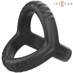 Intense – Carson anneau pénis double silicone noir modèle 4