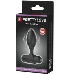 Pretty Love – Vibra butt 10 vibrations plug anal noir