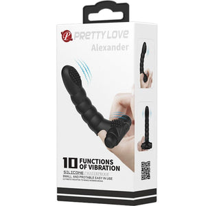 Pretty Love – Vibrateur doigt alexander 10 vibrations noir