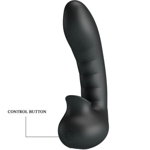 Pretty Love – Hobgoblin boîte à doigts vibrants 12 vibrations + stimulateur de clitoris noir