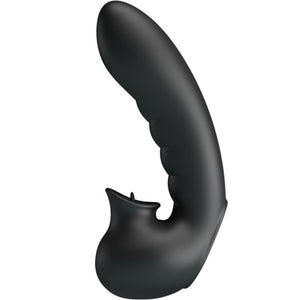 Pretty Love – Hobgoblin boîte à doigts vibrants 12 vibrations + stimulateur de clitoris noir