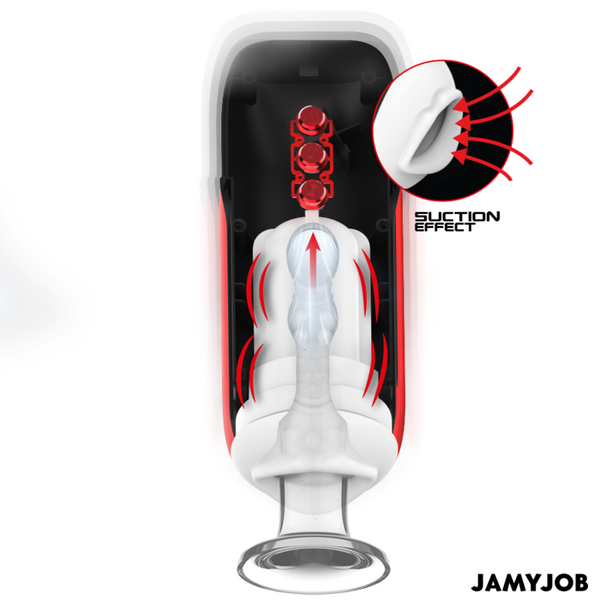 JAMYJOB - BLAZE MASTURBADOR BOCA AUTOMÁTICO 5 MODOS SUCCIÓN AND VIBRACIÓN