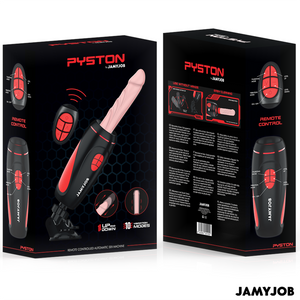 Jamyjob – Masturbateur automatique pyston base avec dildo à télécommande