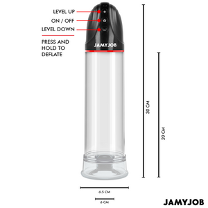 Jamyjob – Pompe automatique xpand 3 niveaux d'ondes stimulantes gris