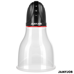 Jamyjob – Xpand lite pompe à testicules automatique 3 niveaux d'ondes stimulantes gris
