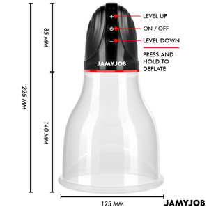 Jamyjob – Xpand lite pompe à testicules automatique 3 niveaux d'ondes stimulantes gris