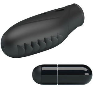 Pretty Love – Vibrateur doigt en silicone gilo noir