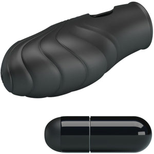 Pretty Love – Vibrateur de doigt en silicone lich noir