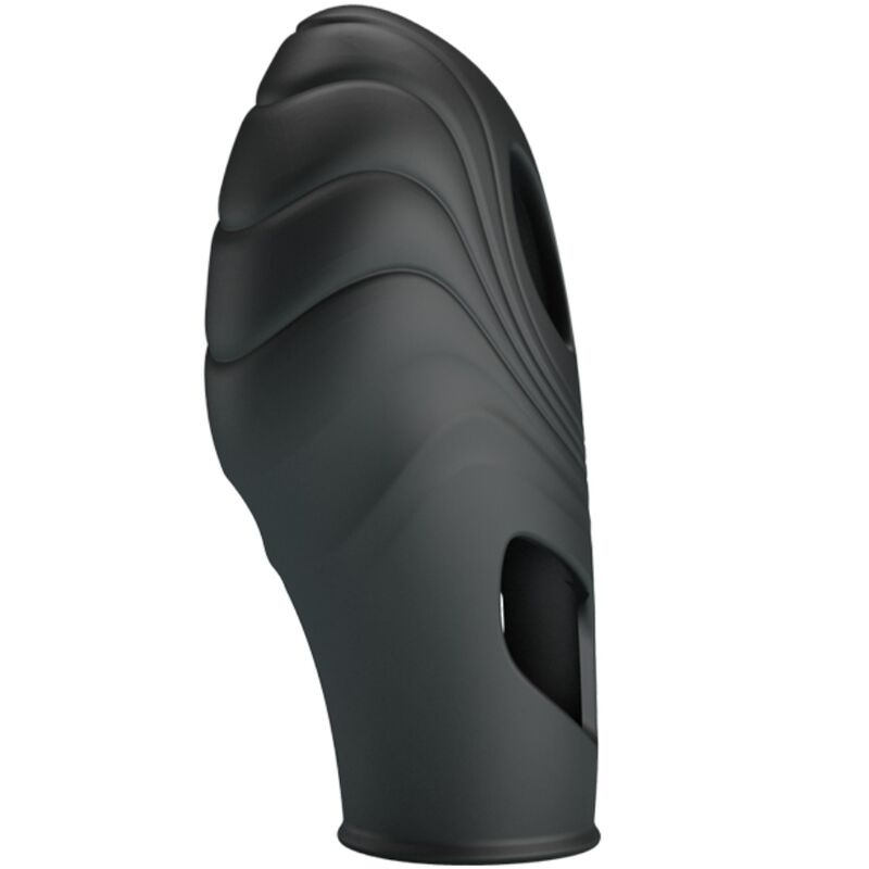 MOOIE LIEFDE - LICH VIBRADOR DE DEDO SILICONA NEGRO