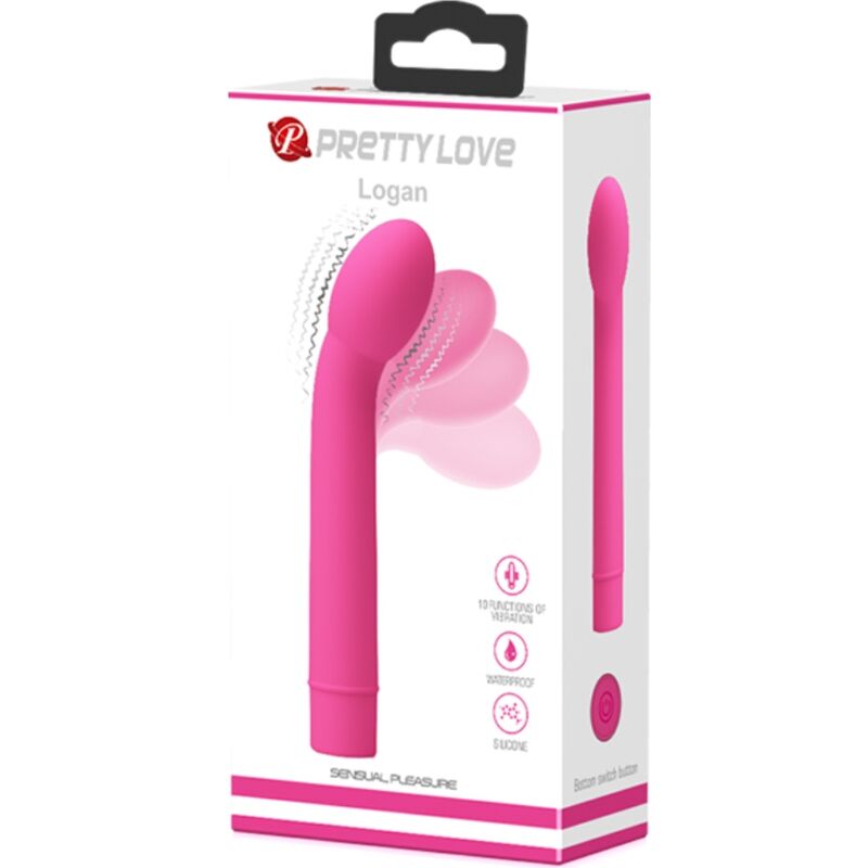 PRETTY LOVE - LOGAN VIBRADOR PUNTO G 10 VIBRACIONES ROZE