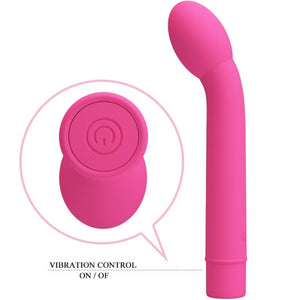 Pretty Love – Vibrateur point g logan 10 vibrations rose