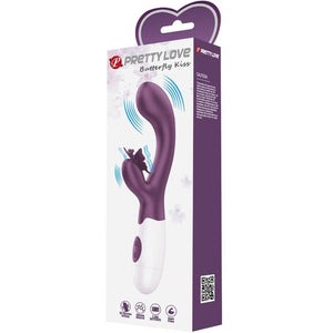 Pretty Love – Butterfly kiss vibrateur rabbit et stimulateur de point g violet