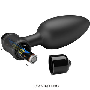 Pretty Love – Vibra butt plug 2 plug anal 10 vibrations noir