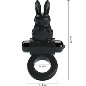 Pretty Love – Anneau vibrateur excitant rabbit 10 vibrations noir