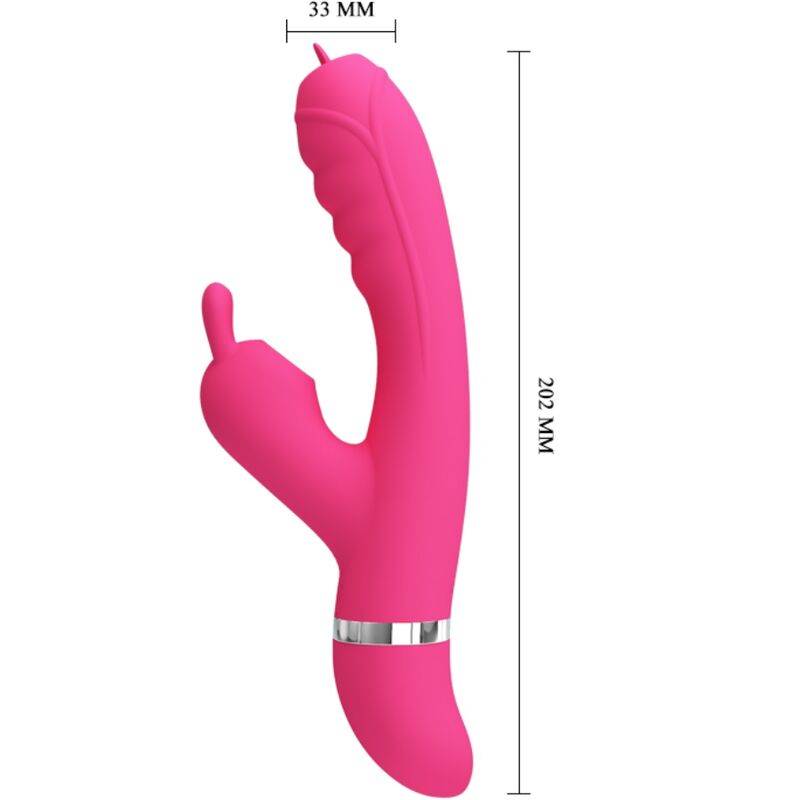 PRETTY LOVE - PHOENIX VIBRADOR RABBIT MULTIFUNCTION PINK