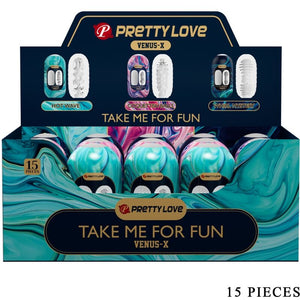 Pretty Love – Venus x 15 masturbateurs hommes en silicone blanc