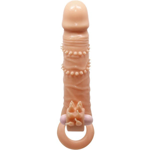 Pretty Love – Connor manchon de pénis + stimulateur de clitoris chair