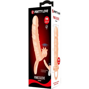 Pretty Love – Connor manchon de pénis + stimulateur de clitoris chair