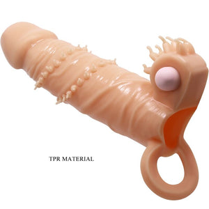 Pretty Love – Connor manchon de pénis + stimulateur de clitoris chair