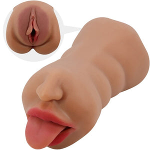 Crazy Bull – Sarah double masturbateur bouche & vagin chair