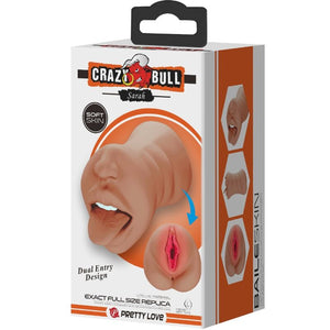 Crazy Bull – Sarah double masturbateur bouche & vagin chair