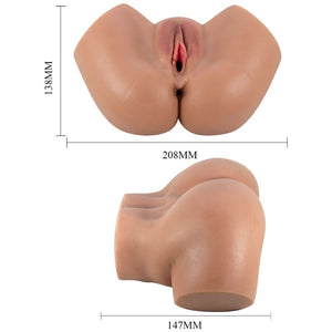 Crazy Bull – Hailey vibrateur fesses avec vagin et anus réalistes mulatto contrôle à distance