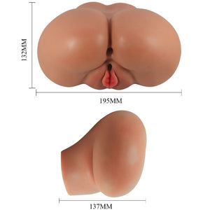 Crazy Bull – Luna vibrateur fessier avec vagin et anus réalistes contrôle de la chair à distance