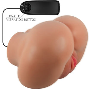 Crazy Bull – Luna vibrateur fessier avec vagin et anus réalistes contrôle de la chair à distance