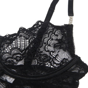 Subblime – 954185 babydoll en dentelle à bretelles réglables noire S/M