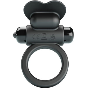 Pretty Love – Bague vibrant debonaire lapin 10 vibrations noire