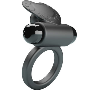 Pretty Love – Bague vibrant debonaire lapin 10 vibrations noire