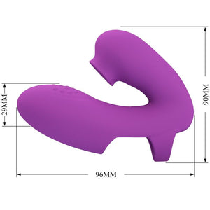 Pretty Love – Vibrateur de doigts athena avec stimulateur de clitoris violet
