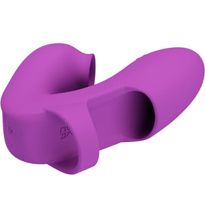 Pretty Love – Vibrateur de doigts athena avec stimulateur de clitoris violet