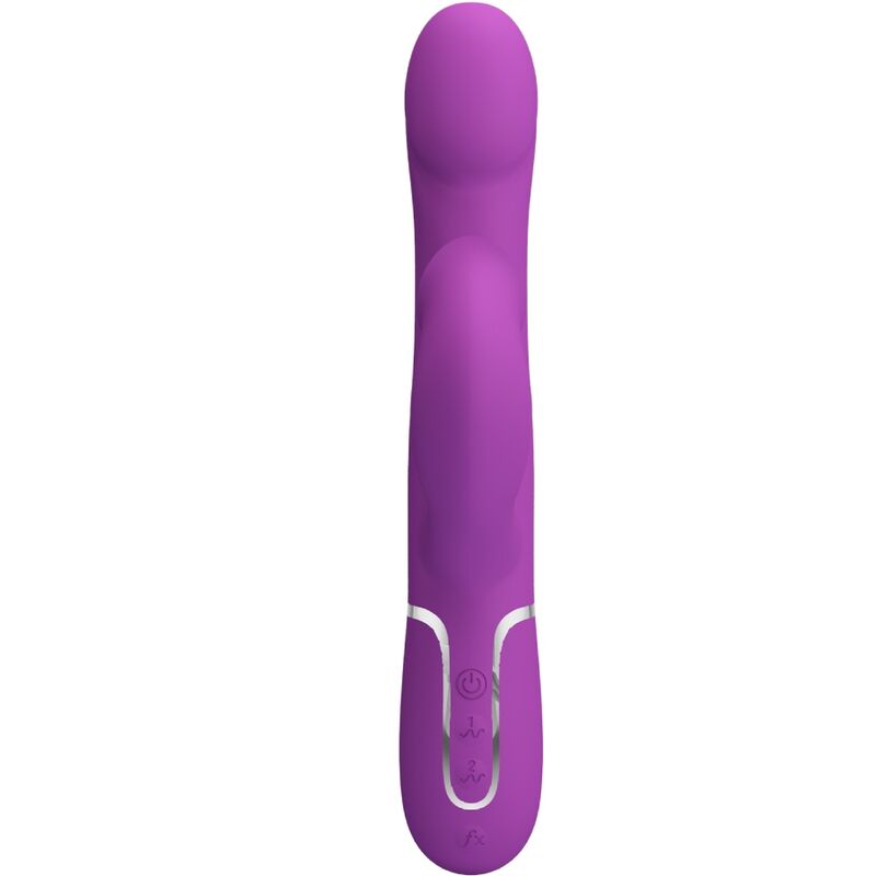 PRETTY LOVE - VIBRADOR &amp; ESTIMULATOR MULTIFUNCTION 4 IN 1 MORADO