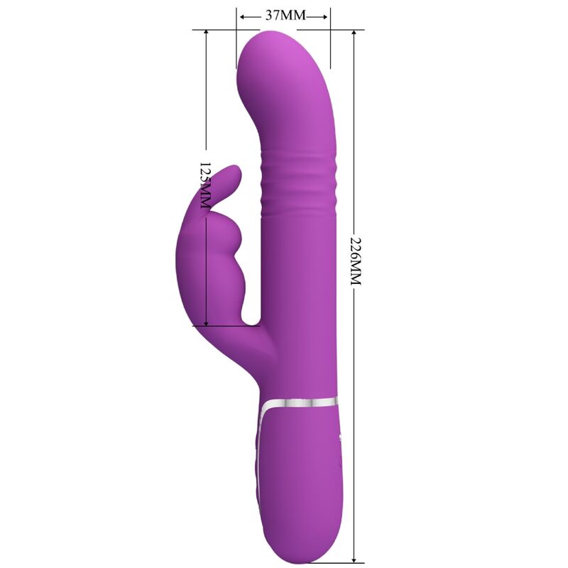 PRETTY LOVE - COALE VIBRADOR RABBIT MULTIFUNCTION 4 IN 1 MORADO