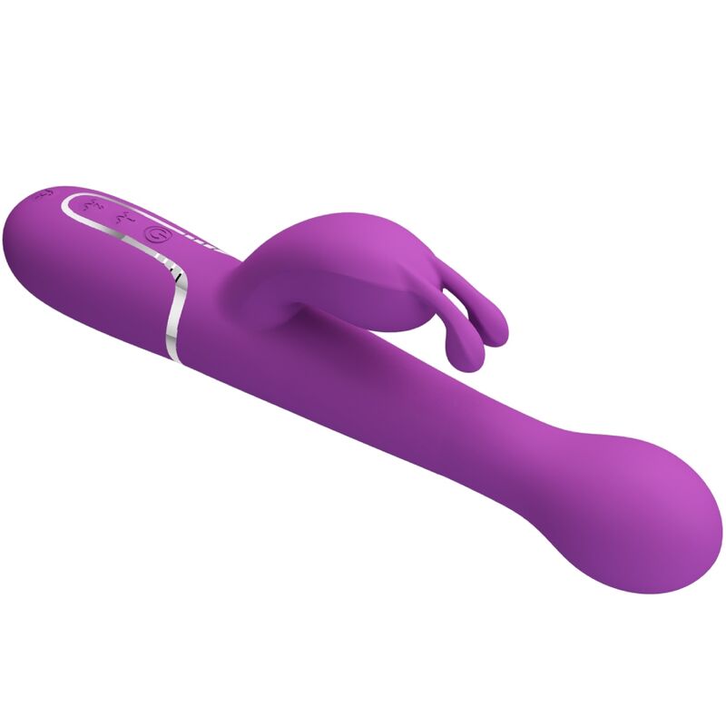 PRETTY LOVE - DEJON VIBRADOR RABBIT MULTIFUNCTION 3 IN 1 MORADO