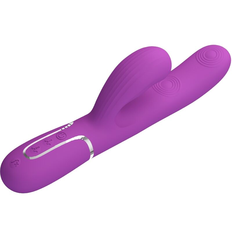 PRETTY LOVE - PERLITA VIBRADOR RABBIT MULTIFUNCTION 3 IN 1 MORADO
