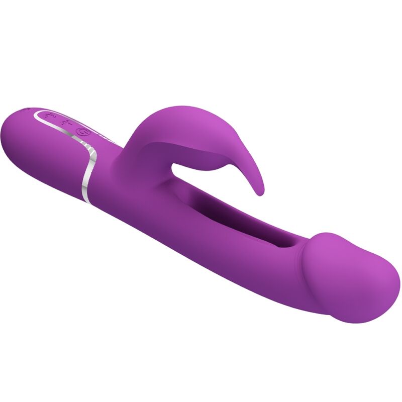 PRETTY LOVE - KAMPAS VIBRADOR RABBIT MULTIFUNCTION 3 IN 1 MORADO