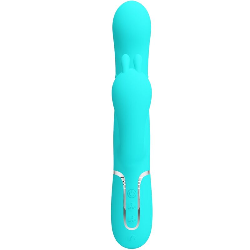 PRETTY LOVE - CAMMY TRIPLE VIBRADOR RABBIT MULTIFUNCTION 4 IN 1 AZUL