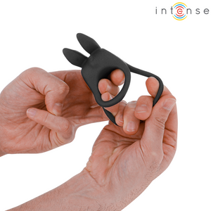 Intense – Sam vibrateur double anneau pénis 10 vibrations noir